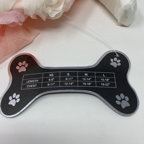 Pawpatu Dog Cat Pink Bow Flowers TUTU Ruffled Ballerina Birthday Dress Medium - Picture 6 of 6